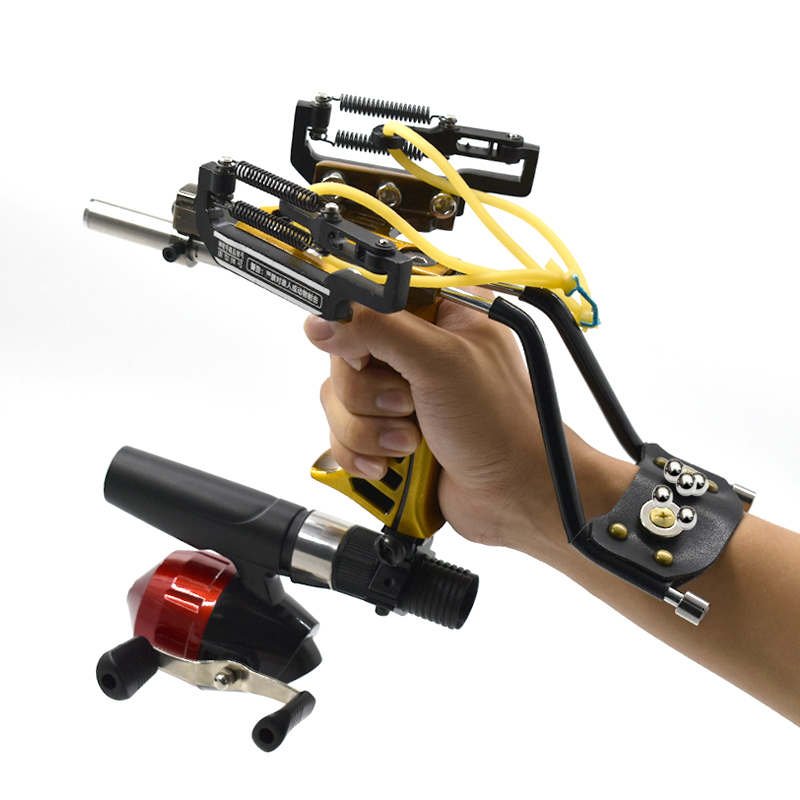 Hunting Outdoor Stores - Yükseltilmiş el Metal sapan lastik bantlar