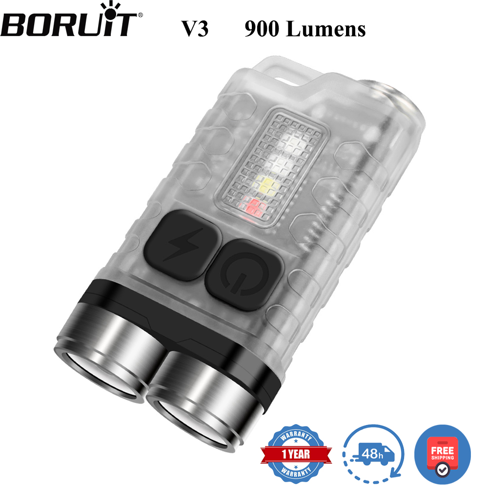 Outdoor Hunting Lights - BORUiT V3 LED Anahtarlık Taşınabilir 900LM