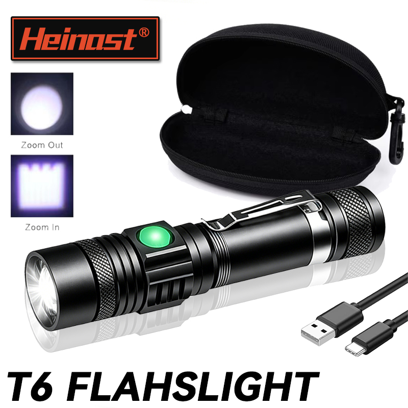 Outdoor Hunting Lights - T6 LED Şarj Edilebilir El Feneri,