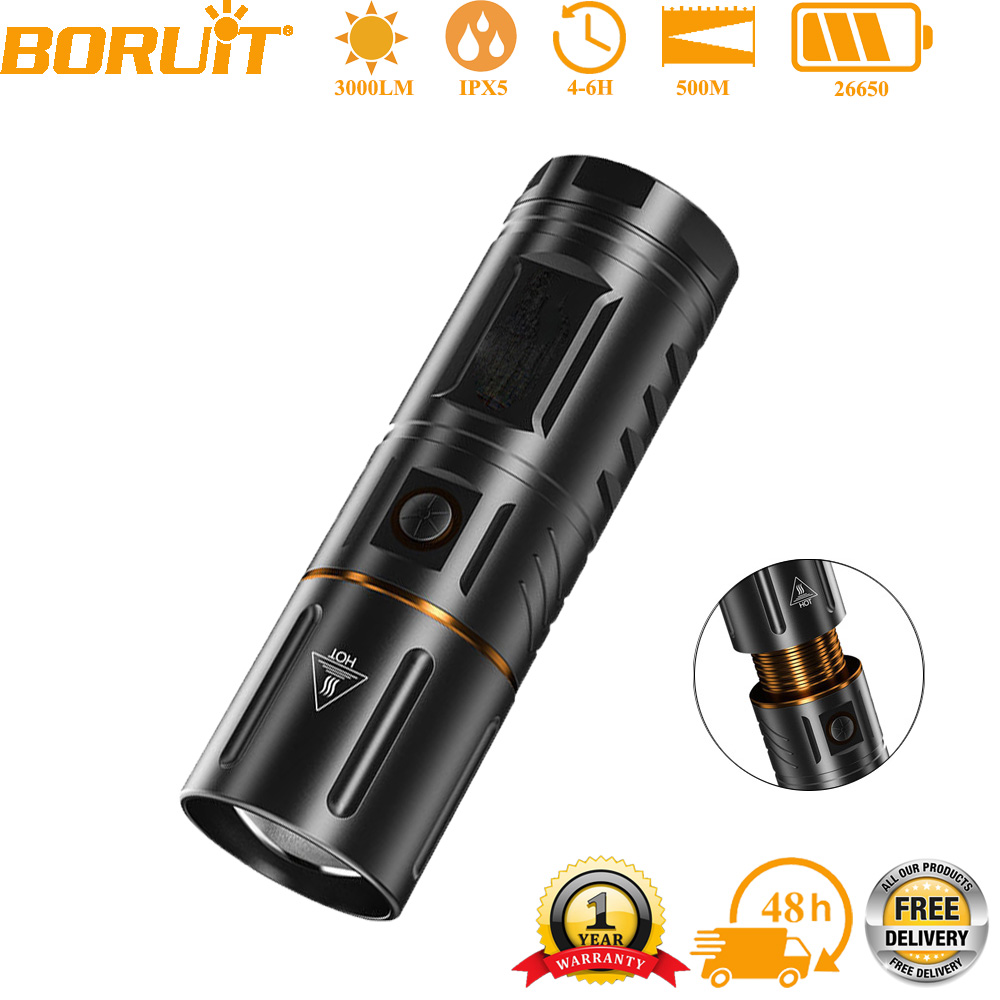 Outdoor Hunting Lights - BORUiT Ultra Parlak 3000LM LED El