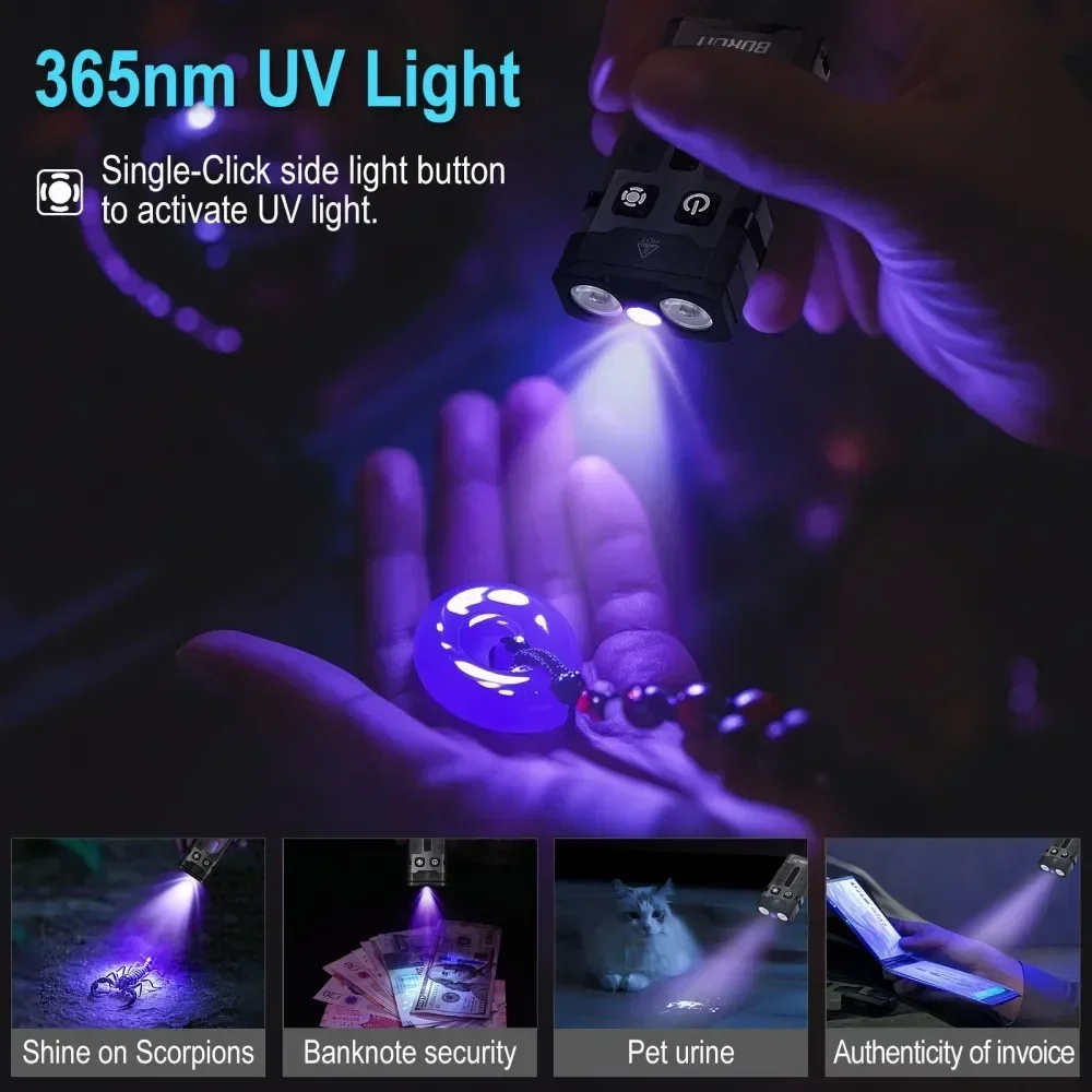 BORUiT EV20 1100LM EDC UV Anah - Outdoor Hunting Lights incelemesi ve fiyatı