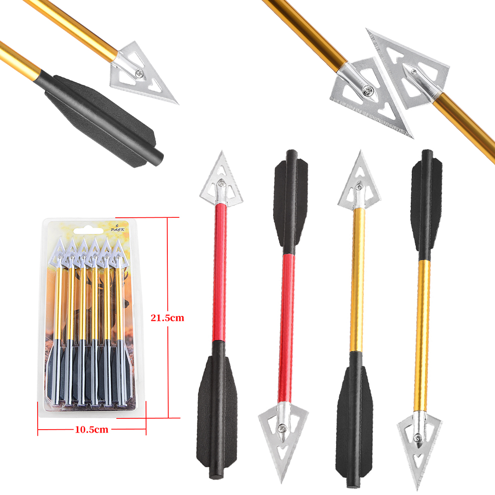 6/12 adet Kısa Ok Alüminyum Ar - Crossbow Bolt Broadhead incelemesi ve fiyatı